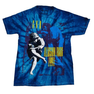  Guns N' Roses - Use Your Illusions Tour Official Tie Dye T Shirt ( Men M )  ***READY TO SHIP from Hong Kong***